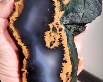 1004gr.!Unpolished Orpheus Agate Cut - Rhodope Mountain Bulgaria (175x95x63mm)