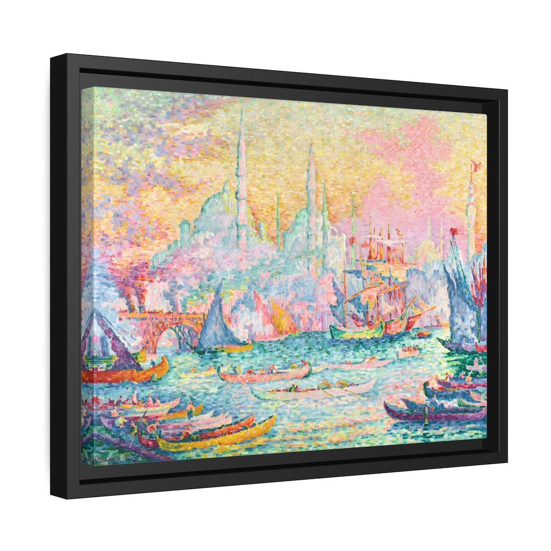 Art Abstrait Montagne & Forêt (12x16 Po) - Impression sur Toile Encadrée pour Décoration Murale de Salon Moderne, Chambre et Bureau