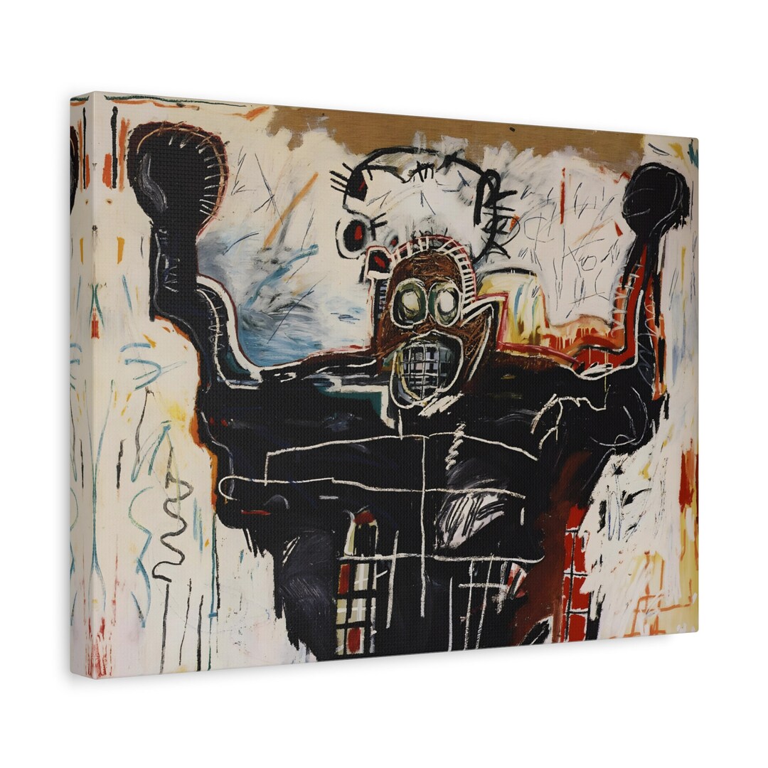 Jean Michel Basquiats Untitled Boxer Canvas Print Iconic Neo ...