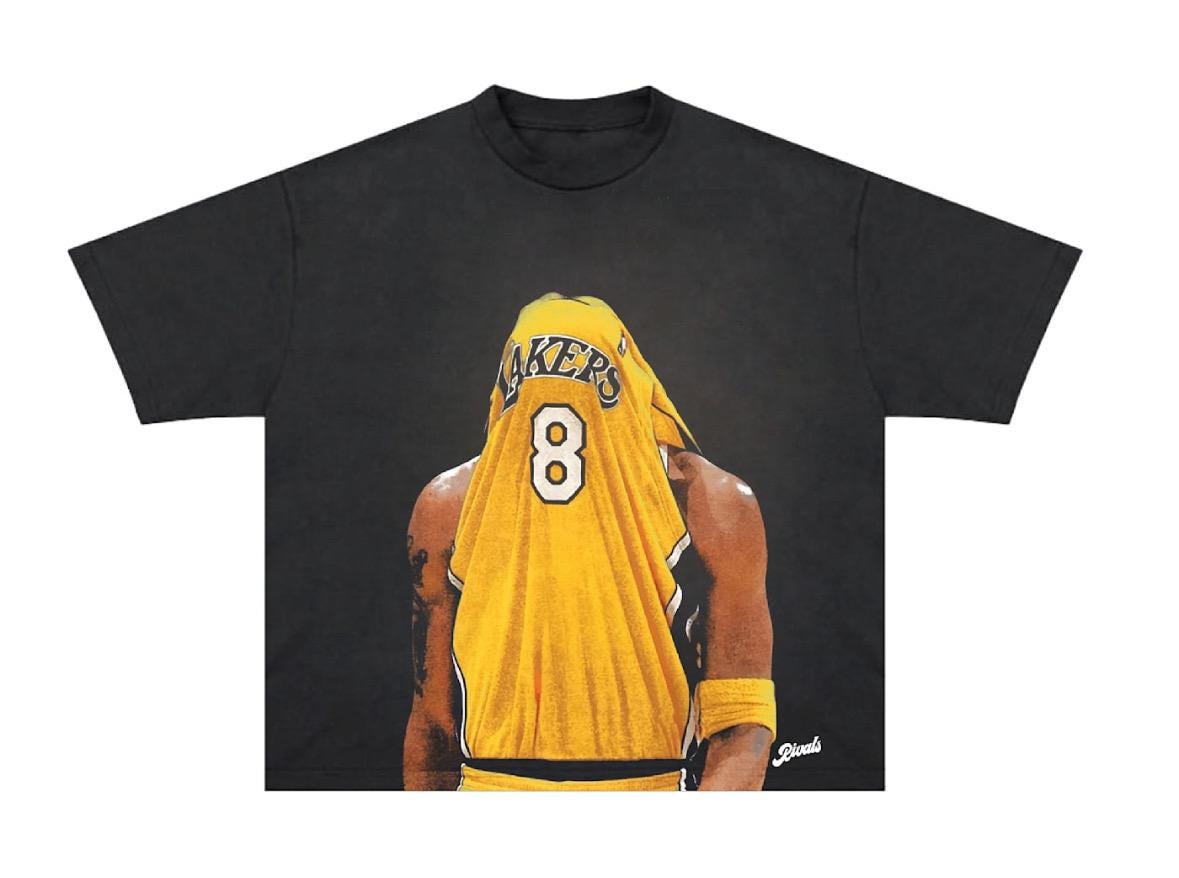 【00sヴィンテージ】Kobe Tシャツ 8 Kobe Bryant Lee VTG Kobe Bryant Shirt Exclusive NBA Los Angeles Lakers 8-Bit