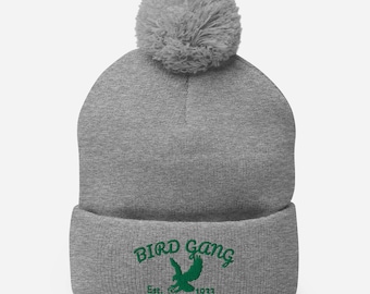 Berretto Philadelphia Eagles: berretto in maglia con pompon "Bird Gang"