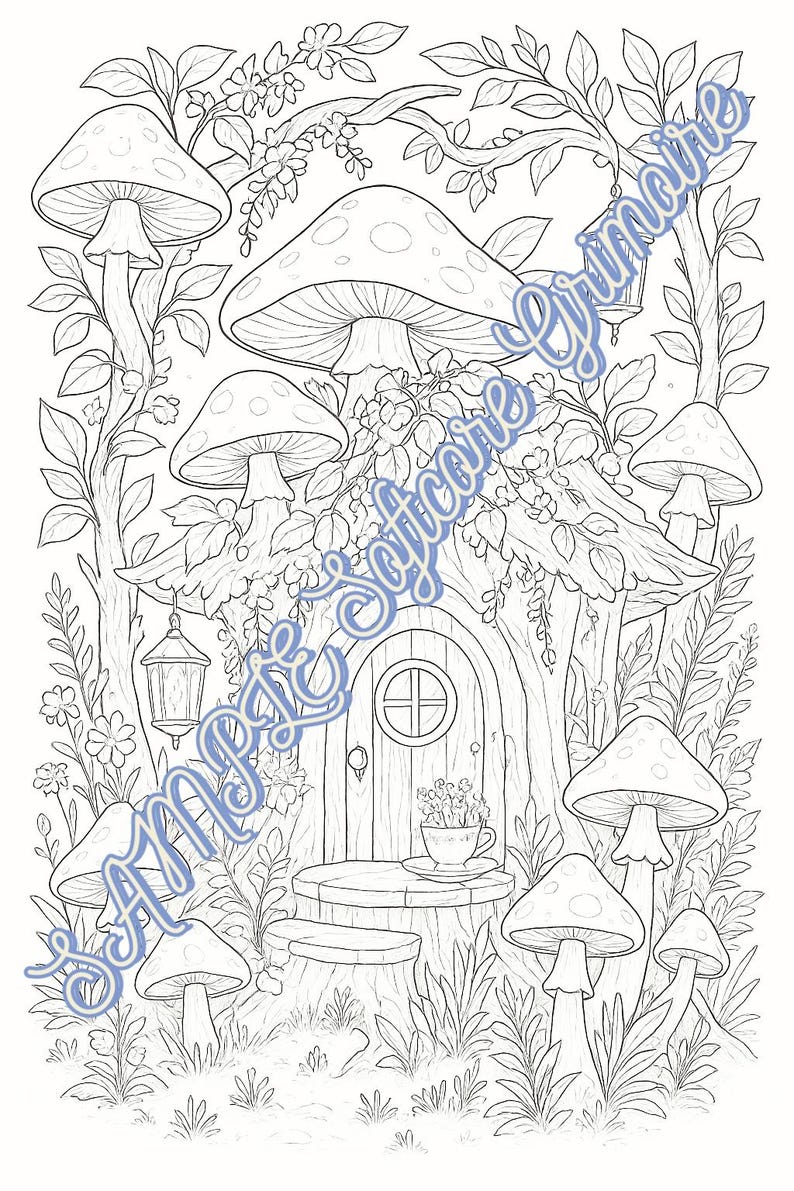 Fairycore Fantasy Coloring Pages (digital Download) / Printable ...