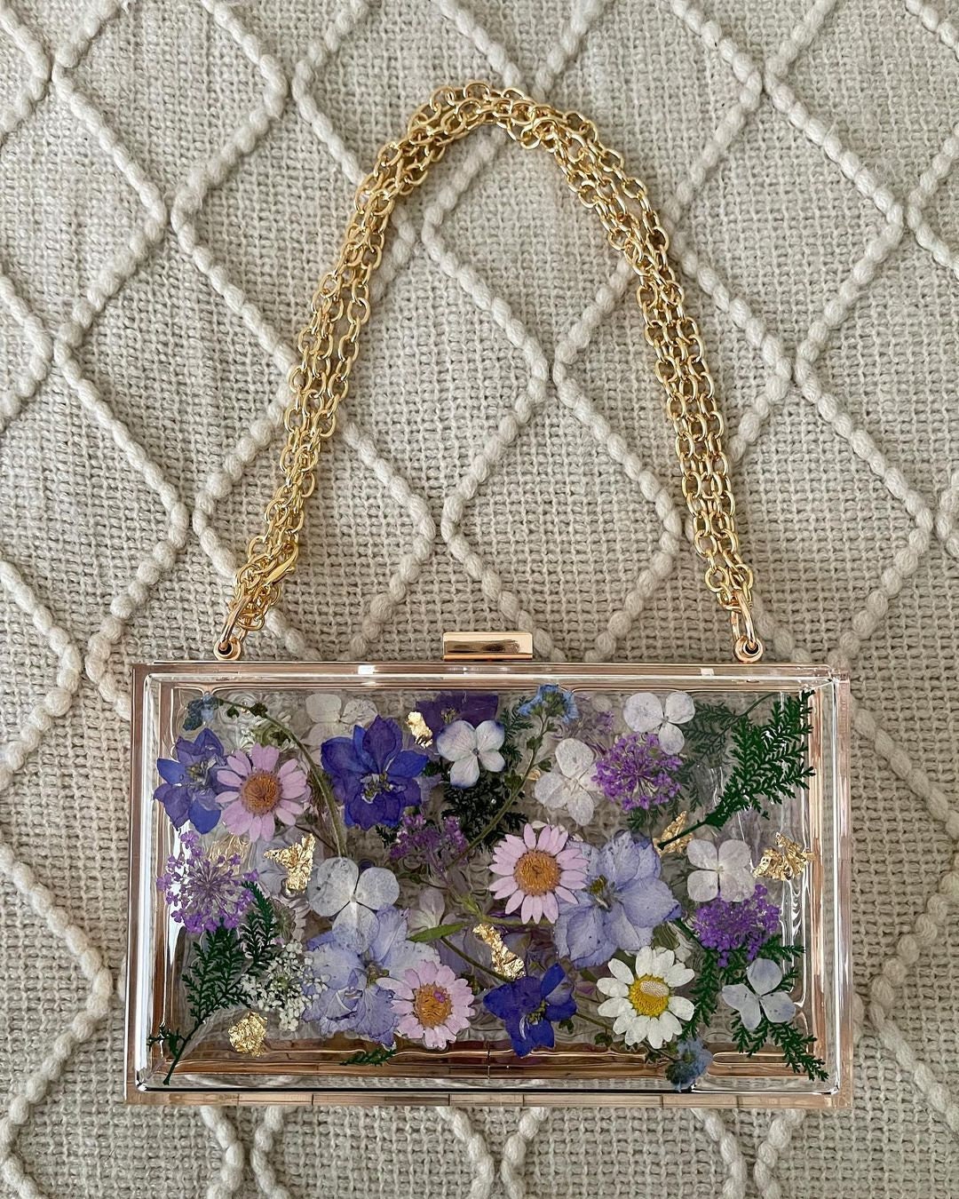 Handmade Real Floral Resin Purse an Amazing Gift for Someone Etsy