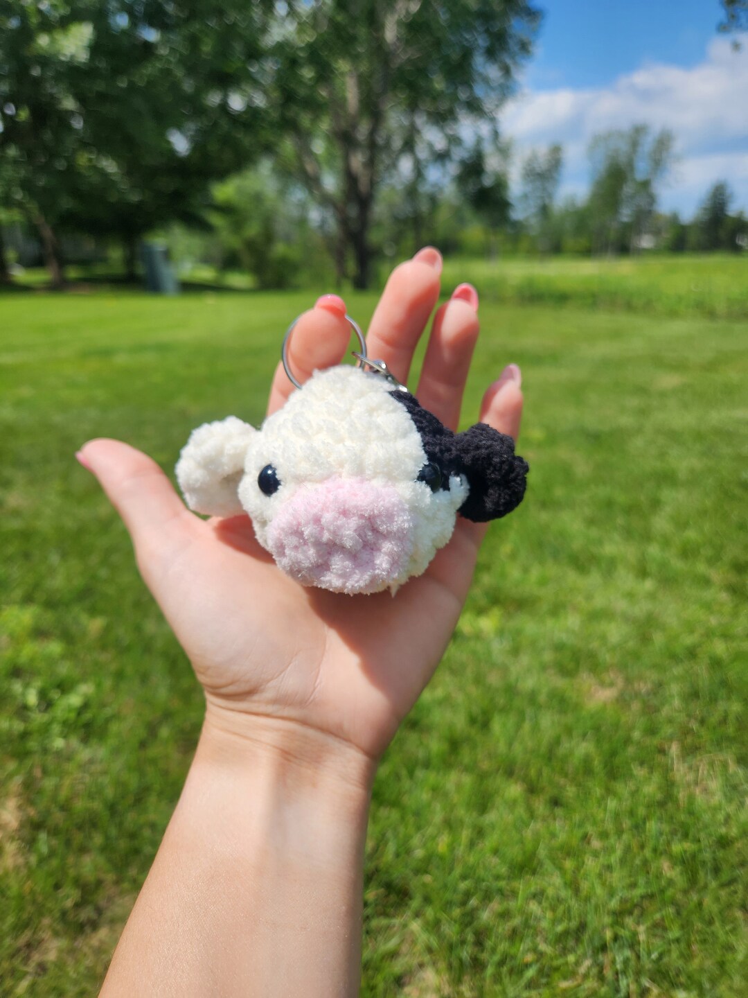 Cow Keychain Crochet Pattern Etsy