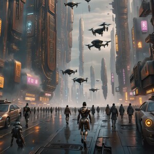 Cyberpunk City 2 | Downloadable JPEG Wall Art Print