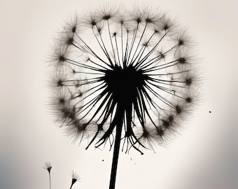 Dandelion 3 | Floral Wall Art | Downloadable JPEG Wall Art Print
