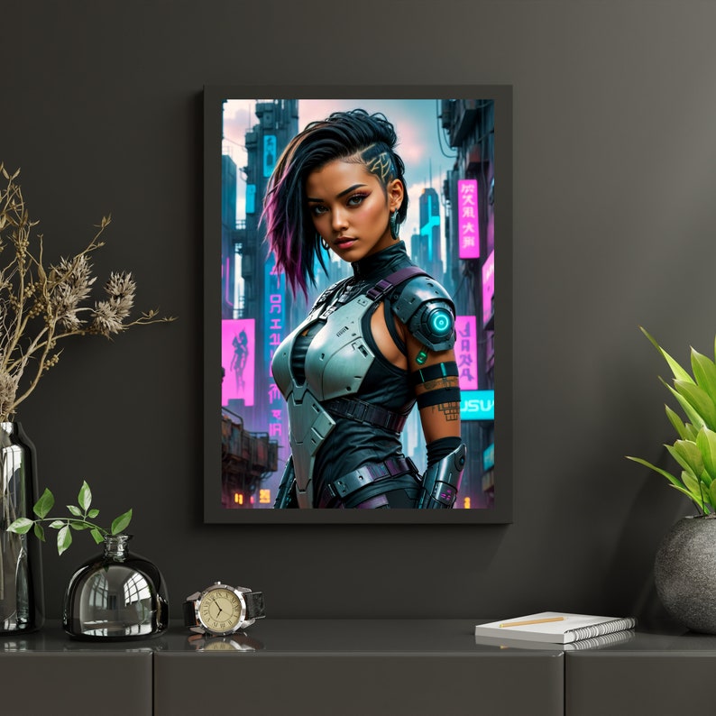 Women of Cyberpunk 4 Downloadable JPEG Wall Art Print - Etsy