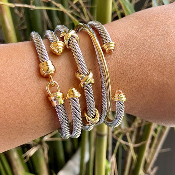farfetch cable tie bracelet