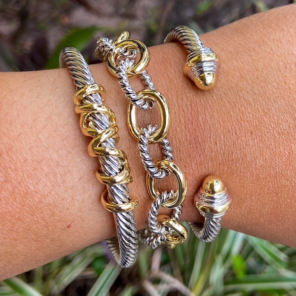 farfetch cable tie bracelet