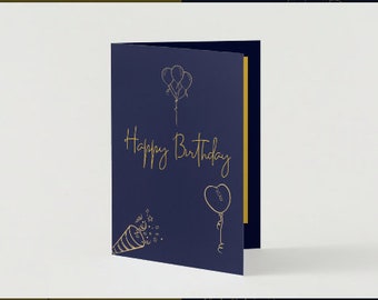 Birthday Card Digital Printable Template