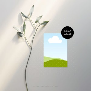 Maquete flatlay de vegetação, modelo Canva, maquete de cartão de casamento, fotografia estilizada, maquete minimalista, maquete de moldura Canva, cartão A5, A3, A2