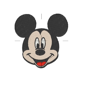 Mickey Head Instant Download Embroidery File