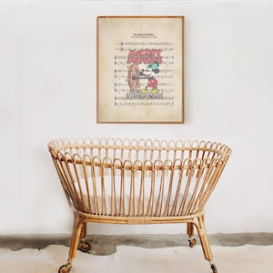 Steamboat Willie Micky Maus Wand Kunst Drucke Für Kinderzimmer Wanddekoration, Vintage Kinderzimmer Wand Dekor Disney Illustrationen, Kindertagesstätte Wand Kunst