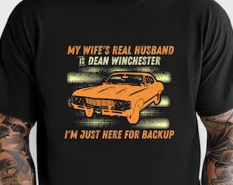 Camisetas engraçadas de Supernatural para homens, presentes de Supernatural para homens, produtos de Supernatural. Camisetas dos irmãos Dean e Sam Winchester para presentear homens.