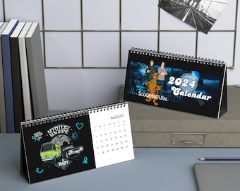 Supernatural, Desktop Calendar, 2024 Calendar, Monthly Calendar, Supernatural Merch, Dean Winchester, Sam Winchester, Supernatural Gifts