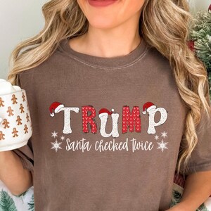 トランプ クリスマス シャツ コンフォート、トランプ クリスマス クルーネック、トランプ サンタ クルーネック、2024 トランプ クリスマス、トランプ ホーム フォー クリスマス シャツ