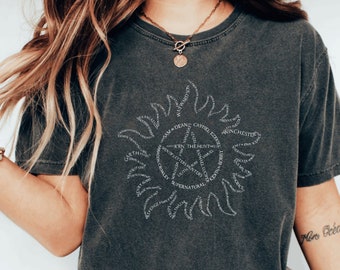 Comfort Colors Shirts For Women Trendy, Supernatural Dean Winchester Brothers Tshirt, Anti Possession Tee Supernatural Gifts For Her Him