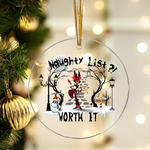 Acrylic Alastor Hazbin Hotel Ornament, Customized Hazbin Hotel Christmas Ornament 2024, Alastor Tree Ornament, Hazbin Hotel Decor, Gifts