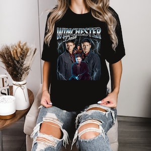 Dean Winchester Supernatural Shirt Jensen Ackles Merch Supernatural TV Show Apparel, Supernatural Gifts