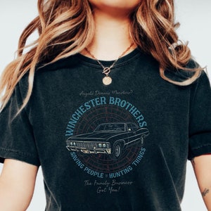 Comfort Colors Supernatural Shirt, Supernatural Merch, Supernatural Gifts,Dean Winchester Sam Winchester, Jensen Ackles Gifts for her