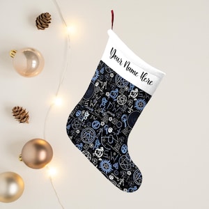 Supernatural Merch Christmas Stockings, Supernatural Gifts For Her Him, Supernatural Christmas Decor,  Dean Winchester Brothers Fandom Gifts