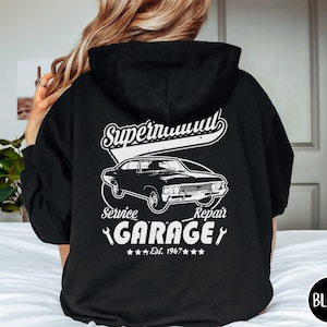 Supernatural Zip Hoodie, Sam Dean Winchester Jacket, Unisex Hooded Sweatshirt, Mens Supernatural Garage Sweater, Supernatural Merchandise