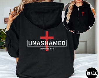 Christian Bible Verse Hoodie Religious Zip Up Sweatshirt, Inspirational Hooded Jacket, Unisex Religious Apparel, Jesus Christian Gifts