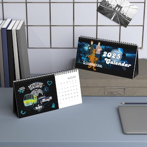 Supernatural Desktop Calendar (2025 grid), Supernatural Calendar Gifts For her, Supernatural Merch, Dean and Sam Winchester Brothers