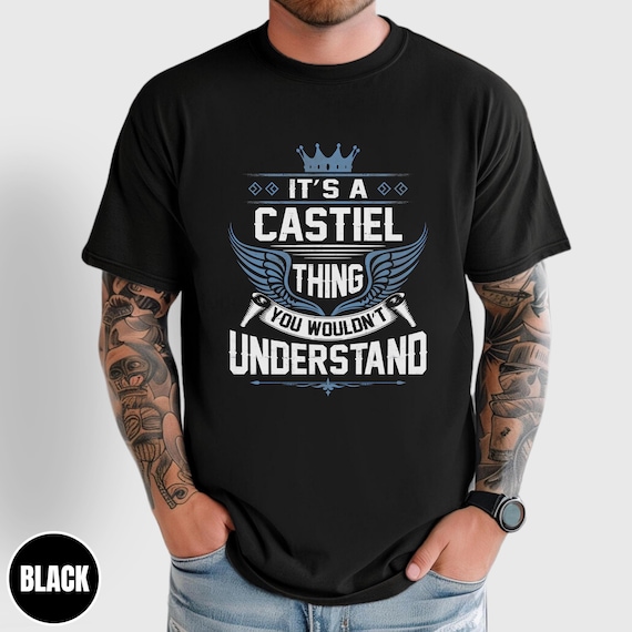Mens Supernatural Comfort Colors Tshirt, Castiel Supernatural
