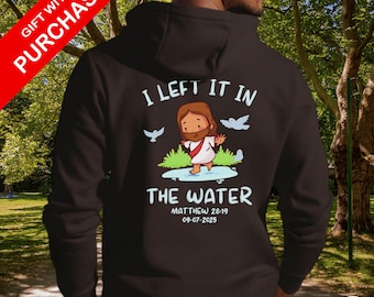 Christian Hoodie, Personalized Baptism Gift, Unisex Jesus Zip Up Sweatshirt, Bible Verse Jacket For Church, Inspirational Hooded Top, Full
