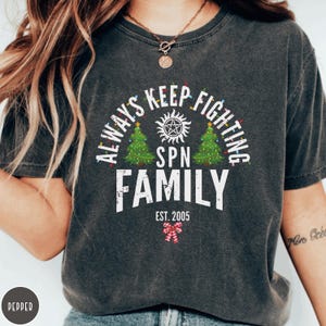 Comfort Colors Supernatural Shirt, Supernatural Christmas Tshirt, Winchester Brothers Tee, Supernatural Merch, Supernatural Gifts Fandom
