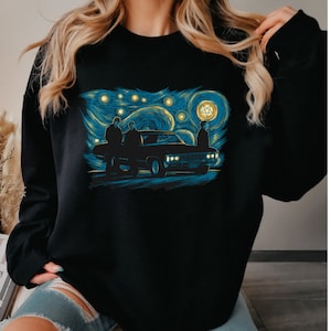 Supernatural Shirt Women&#39;s Crewneck Sweatshirt, Supernatural Sweatshirt Dean Winchester Shirt, Supernatural Gifts SPN, Jensen Ackles Shirt