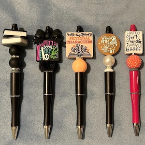 Bookish Beaded Pens: Book Lover Gift