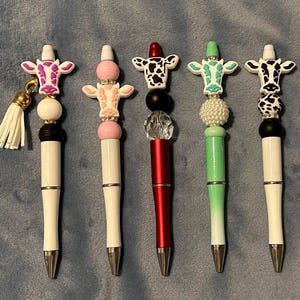 Western Beaded Pens | Cow Pens | Silicone Beaded Pens