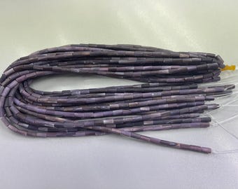 4x8mm Extremely High Quality Matte Wampum Shell Tube Bead 16inch