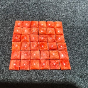 8mm Spiny Oyster Shell Square Cab