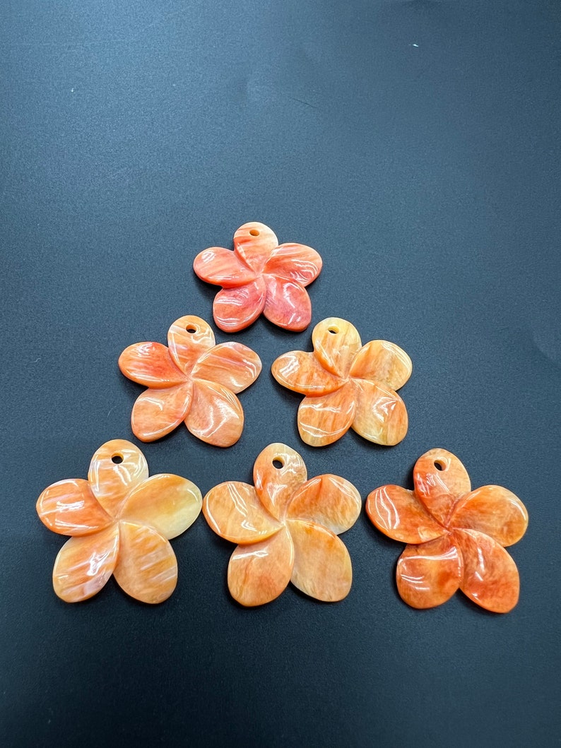 Spiny Oyster Flower Loose Pieces 25mm (50/Pcs)