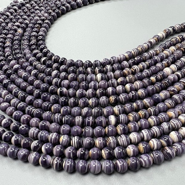 Wampum Shell Round Bead 7mm