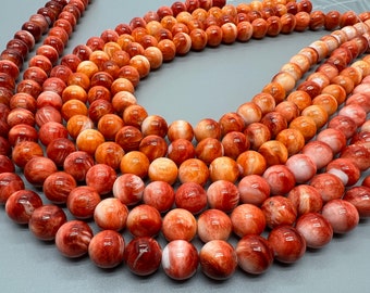 The Best Quality 11mm Spiny Oyster Shell  Round Beads