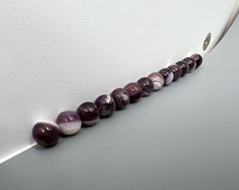 Wampum Shell Round Bead 8mm ( No Hole )