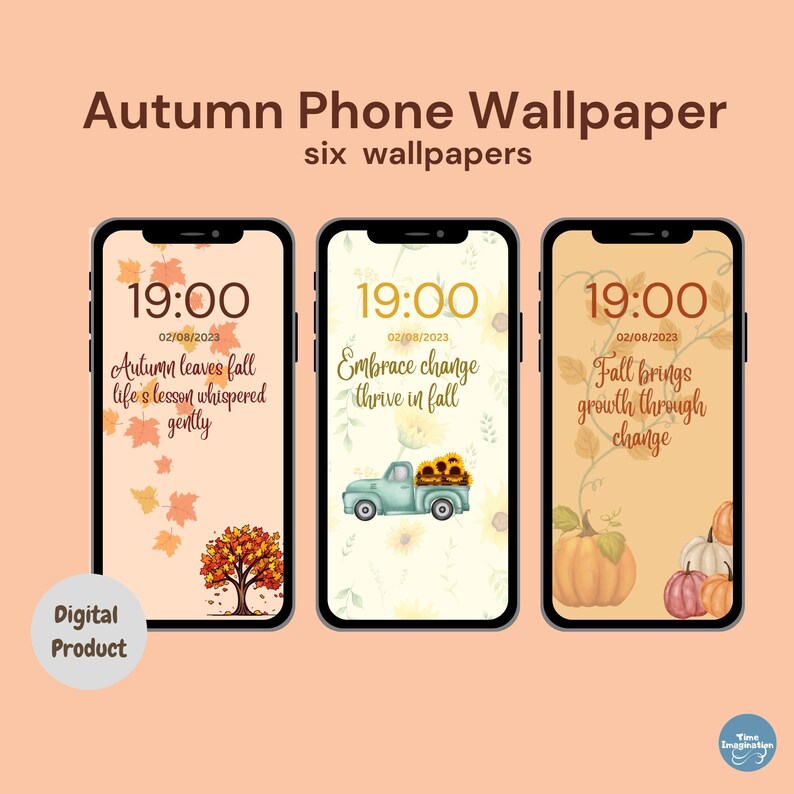 Cute Phone Lock Screen Iphone Aesthetic Background Autumn Etsy
