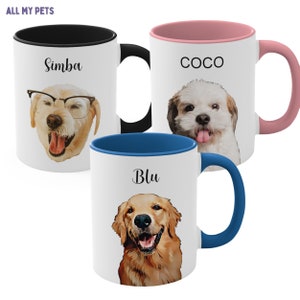 Custom Pet Mug Custom Dog Mug Dog Coffee Cup Personalized Pet Mugs Dog Mom Mug Personalized Cat Mug New Dog Mug Dog lover gift Pet Loss Gift