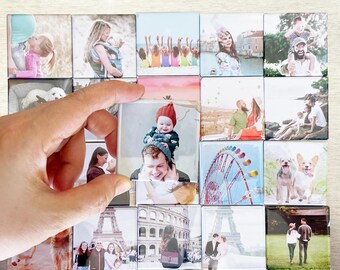 Custom Photo Magnets 9 Personalized Magnets Custom Fridge Magnets Custom Photo Gift Custom Magnets Photo Magnet Personalized Magnet Fridge