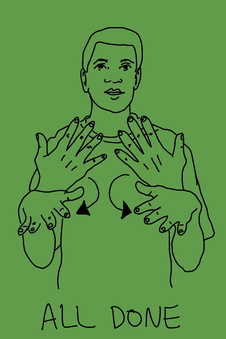 Baby Sign Language Functional First Words Flashcards Etsy