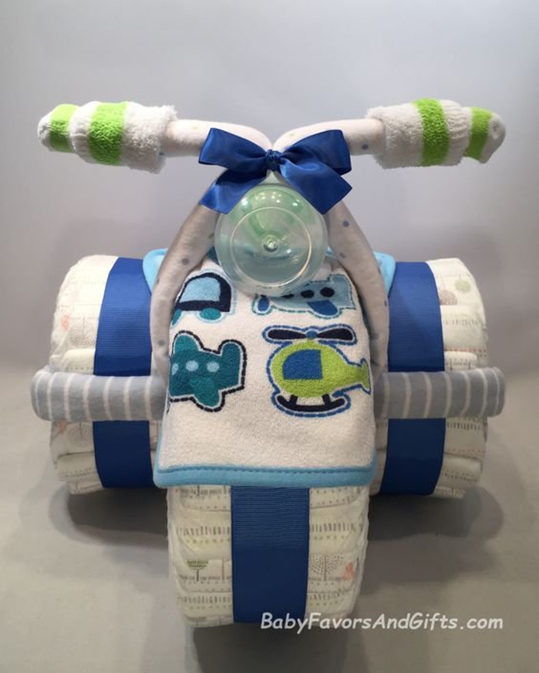 Adorable Baby Diaper Cake Tricycles, Diaper Cake, Diaper Gift, Baby
