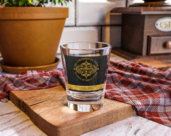 The Continental Whiskey Glassware, Barware Gift, 1.5 oz Shooter, Drinkware Decor, Gift for Him