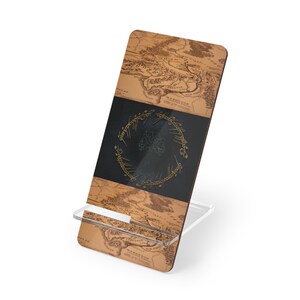 Middle-earth Ring Map mobile display stand | Phone Stand image 2
