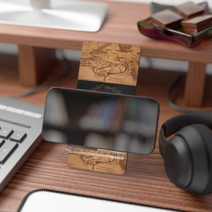 Middle-earth Ring Map mobile display stand | Phone Stand image 4
