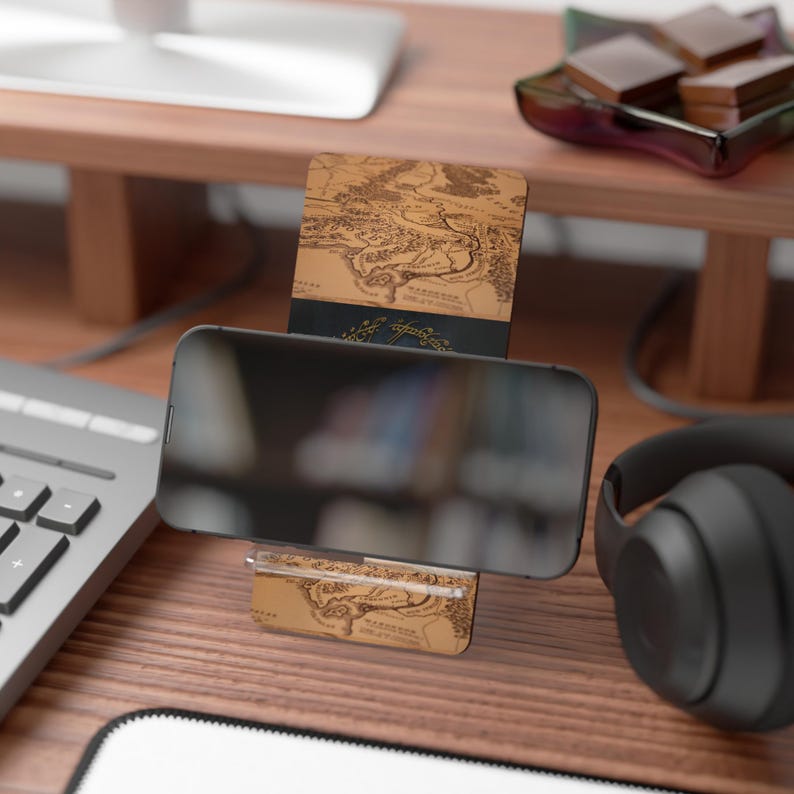 Middle-earth Ring Map mobile display stand | Phone Stand image 4