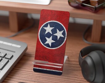 Tennessee Flag Phone Stand: Patriotic Desk Decor